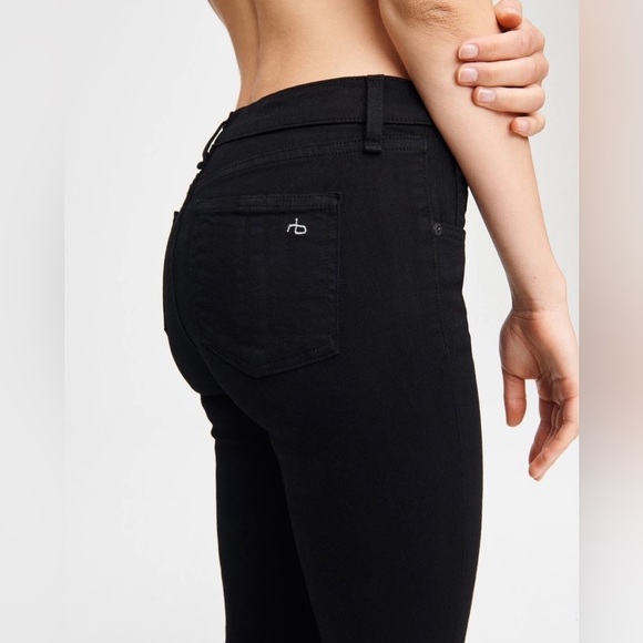 Rag & bone Nina High-Rise Skinny Black Hampton
Slim Fit Ankle Black Jean size 26 - Picture 12 of 14
